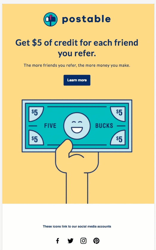 holiday customer retention email referrals