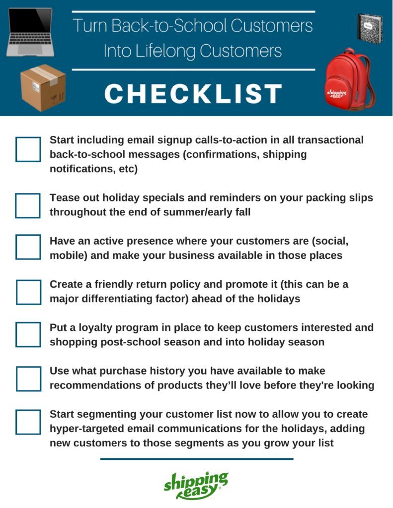 back-to-school marketing checklist