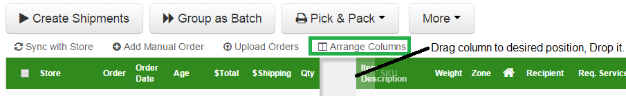 Re-arrange columns, integrate QuickBooks, user specific views + more