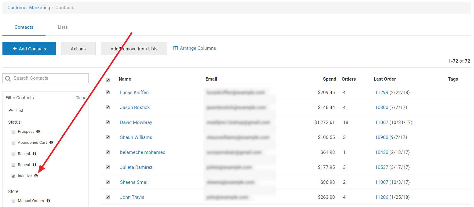 email list cleaning tips inactives win-back