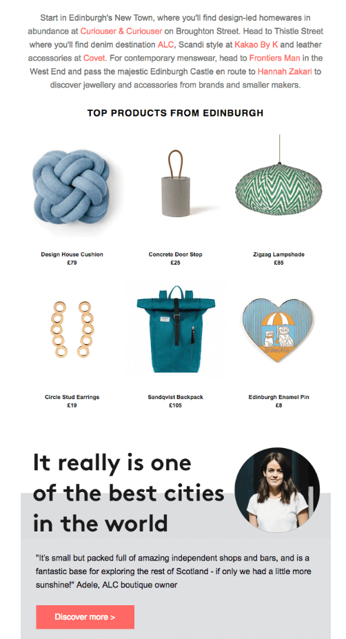 holiday customer retention email product recommendations