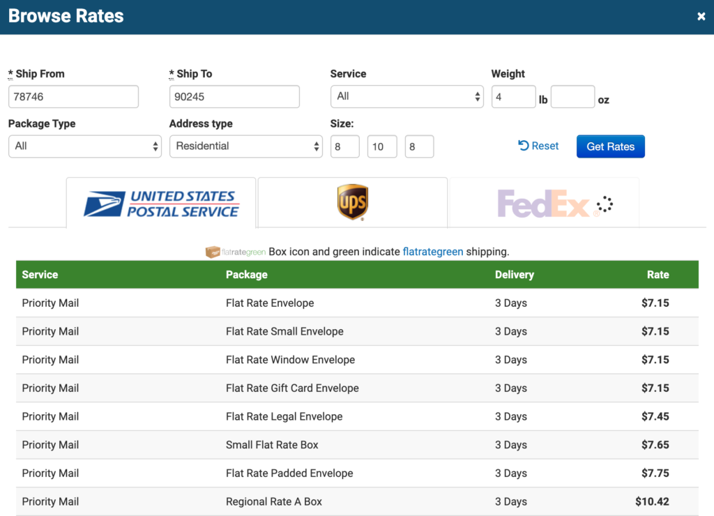 magento shipping rates calculator
