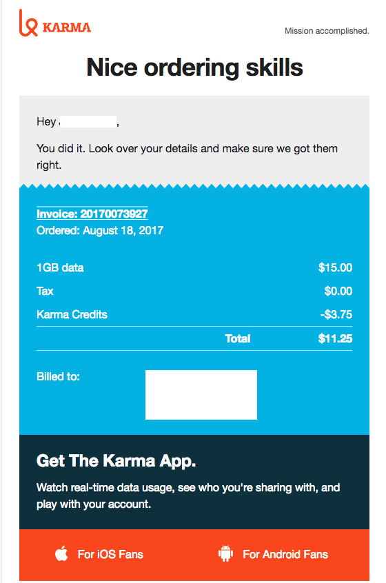 build customer relationships order confirmation